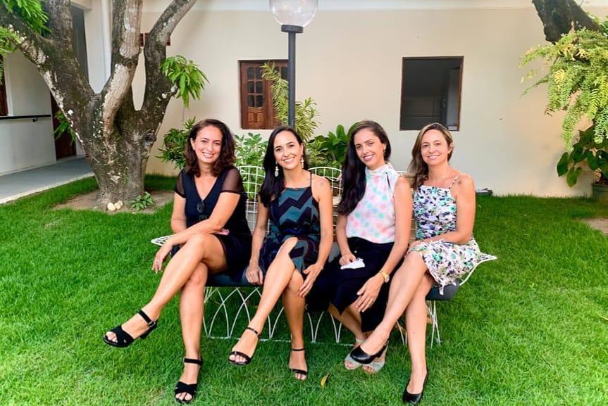 As quatro sócias do Novo Lar: Cláudia, Fabíola, Morgana e Viviane
